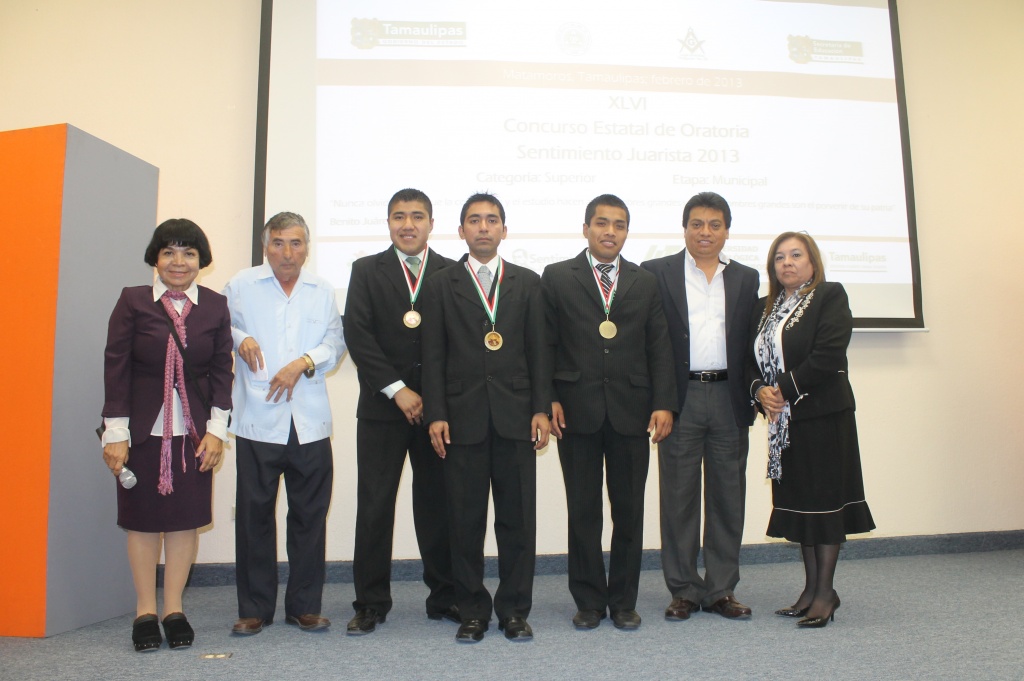 Concurso Estatal de Oratoria, “Sentimiento Juarista 2013” etapa Municipal nivel Superior.