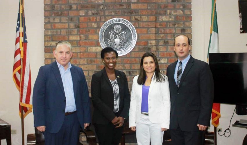 THE RECTOR OF THE UTM, DRA. IVETT BERMEA VÁZQUEZ ATTENDS THE PRESENTATION OF THE NEW CONSUL OF THE UNITED STATES IN MATAMOROS.