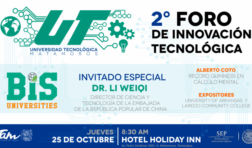 2DO. FORO DE INNOVACIÓN TECNOLÓGICA, 25 DE OCTUBRE 2018.