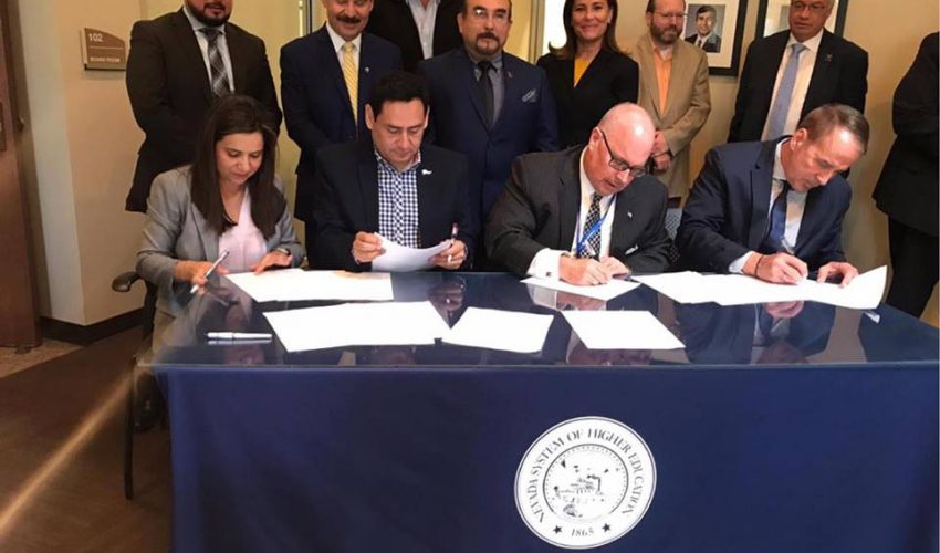 UT Matamoros firma carta de intención con el Estado de Nevada