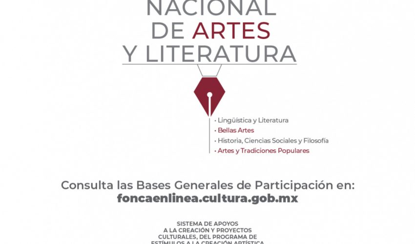 Convocatoria del Premio Nacional de Artes y Literatura 2021