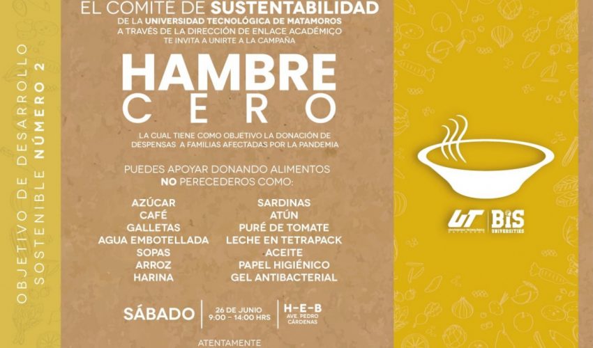 «Campaña Hambre Cero».