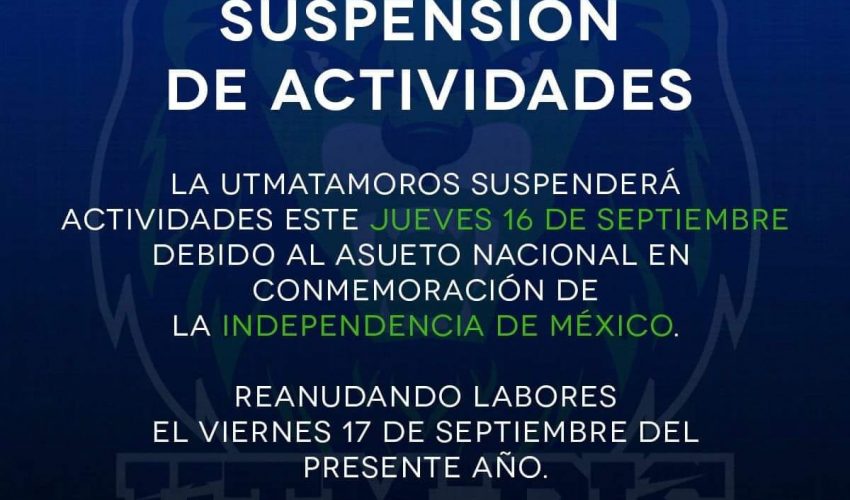 Suspension de Actividades