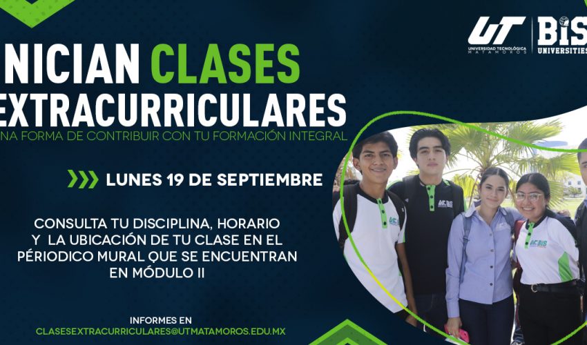 Aviso UTMatamoros – Alumnos de Nuevo Ingreso