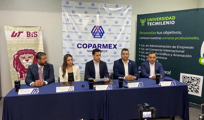 UTMatamoros celebró firma de convenio con COPARMEX-TECMILENIO