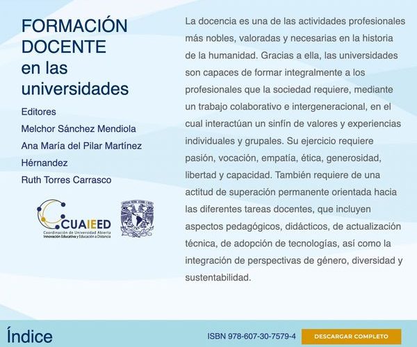 Te compartimos el libro de la CUAIEED, de la UNAM