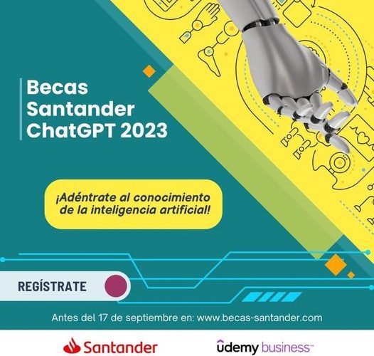Inteligencia artificial con ChatGPT y BecasSantander