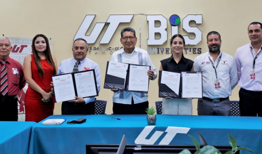 UTMatamoros celebra firma de convenio de colaboración con la Universidad de Matamoros.