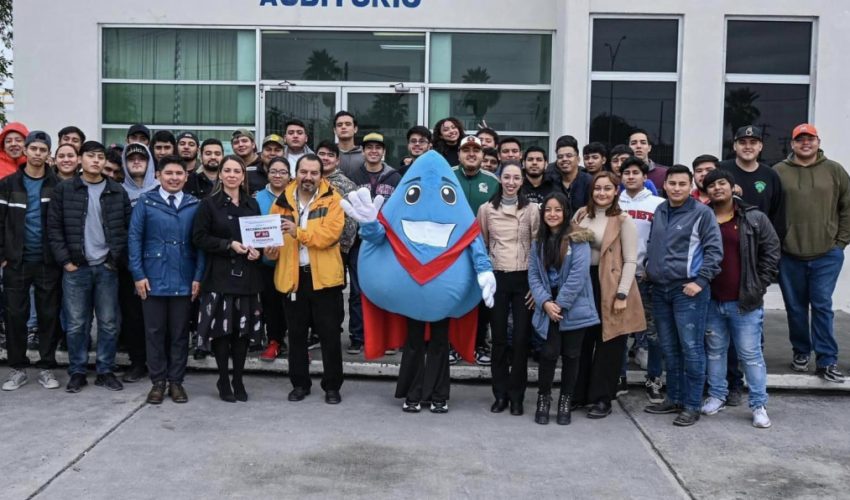 Alumnos visitan la Junta de aguas y drenajes de Matamoros
