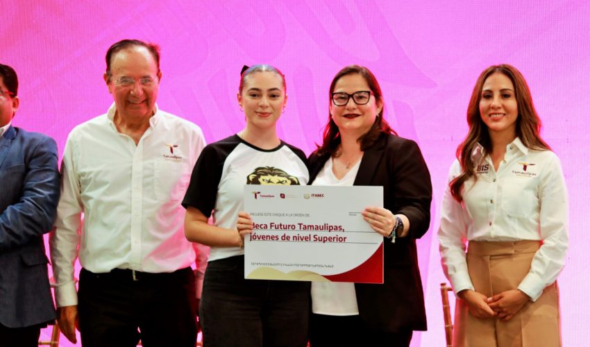 ENTREGA ITABEC 624 “BECAS FUTURO TAMAULIPAS” A ESTUDIANTES DE LA UTM.