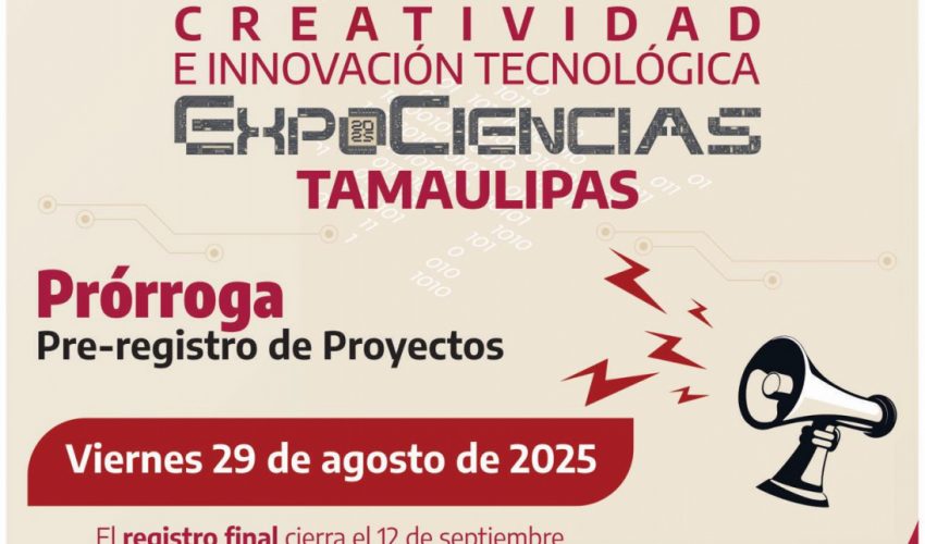 Se extendió el pre-registro para ExpoCiencias Tamaulipas