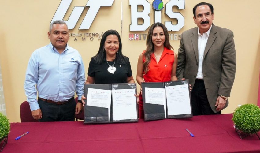 UTMatamoros y COPARMEX Matamoros firman convenio de colaboración